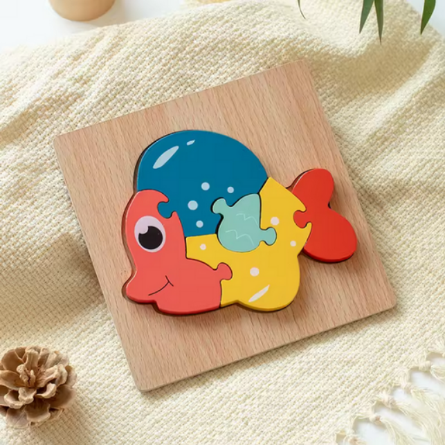 Holzpuzzle für Kleinkinder, 16er Set