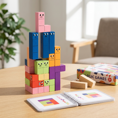 Holz-Logikspiel für Kinder - 3D-Puzzle