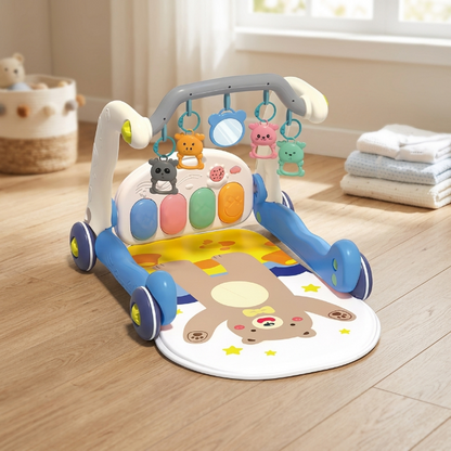 Baby Aktivitätscenter 5-in-1 - Lauflernhilfe mit Spielmatte