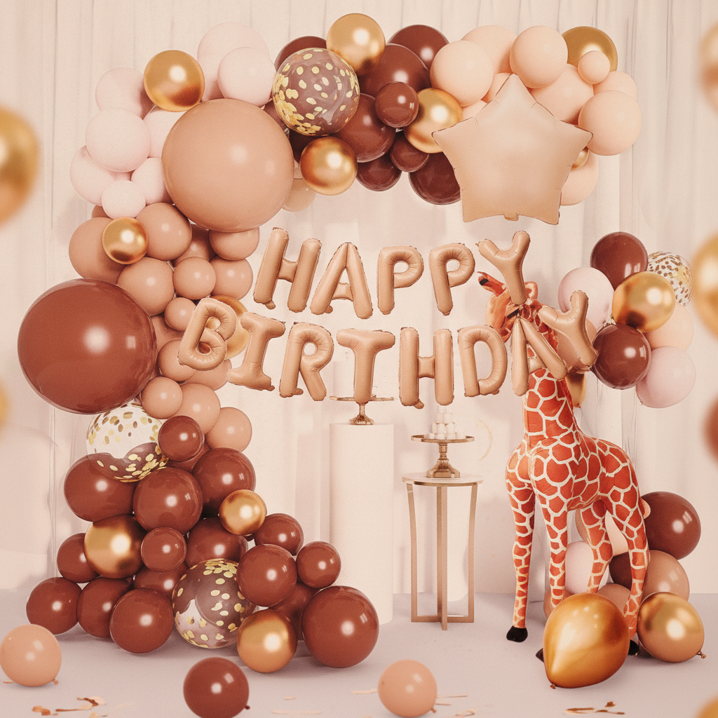 Ballon Deko Set - Geburtstag - Happy Birthday