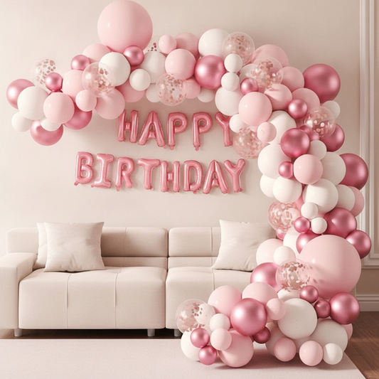 Ballon Deko Set - Geburtstag - Happy Birthday