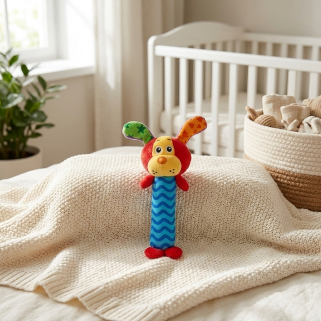 Baby Greifling Rassel - verschiedene Plüschtiere