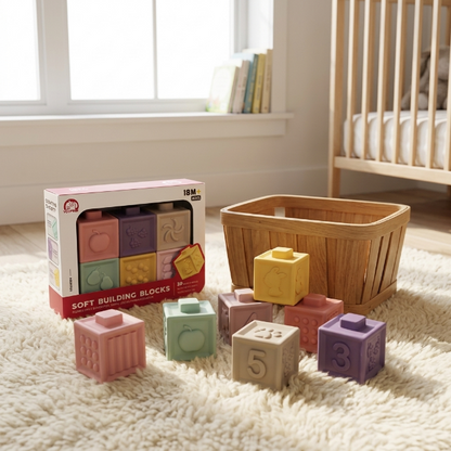 Soft Bausteine für Babys (6er Pack)