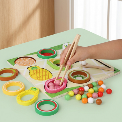 Montessori Holz Obst-Sortierspiel
