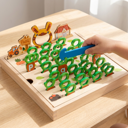 Kinder Holz-Erntespiel - Bauernhof