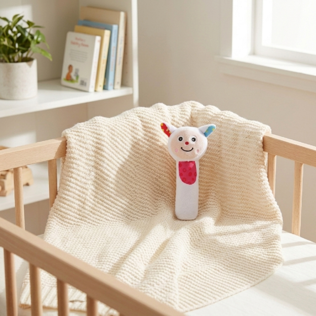 Plüsch-Babyrasseln - Tier-Greiflinge