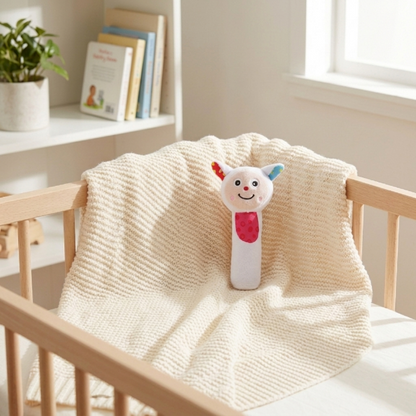 Plüsch-Babyrasseln - Tier-Greiflinge