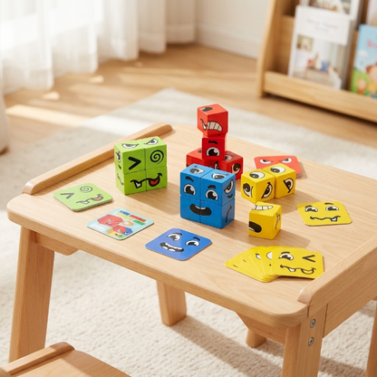 Emotionen Lernspielzeug Würfelspiel, 12 Bunte Würfel