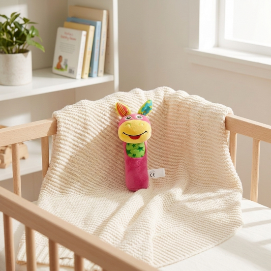 Plüsch-Babyrasseln - Tier-Greiflinge