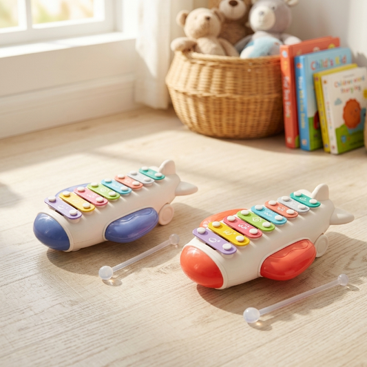 Kinder Xylophon Spielzeug - Flugzeug