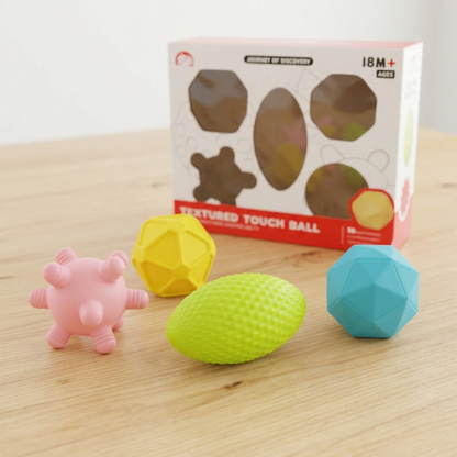 Babyspielzeug, 5-teiliges Set, Silikon-Greifbälle