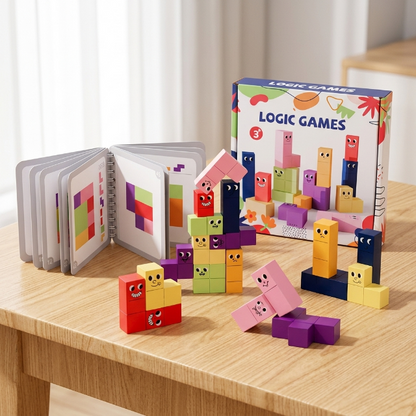 Holz-Logikspiel für Kinder - 3D-Puzzle