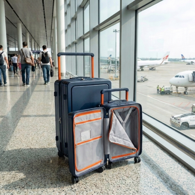2er Set - Business Hartschalen-Trolley