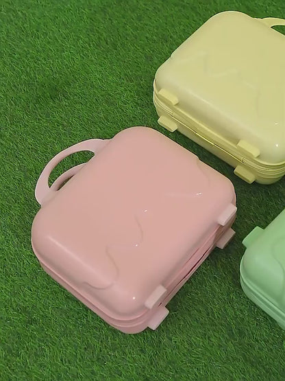 Handgepäck Mini Koffer - Hartschale - Türkis - Kosmetikkoffer