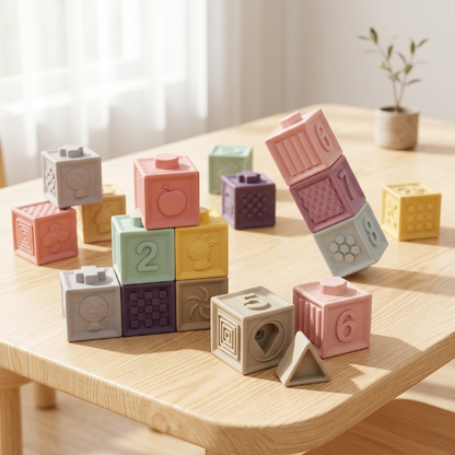 Soft Bausteine für Babys (9er Pack)