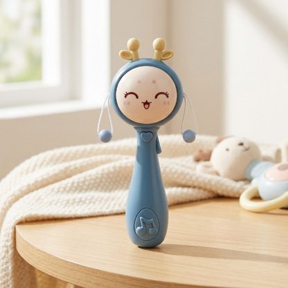 Niedliche Baby Rassel - mit Wink-Gesicht