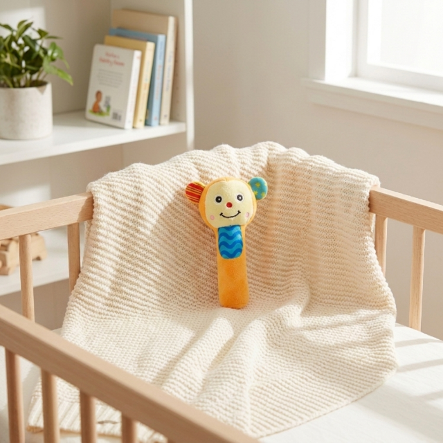 Plüsch-Babyrasseln - Tier-Greiflinge