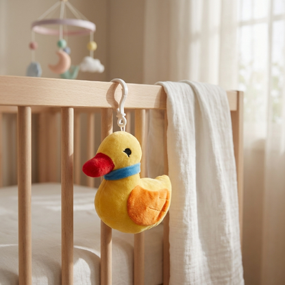 Plüsch-Ente Babyrassel mit Musik